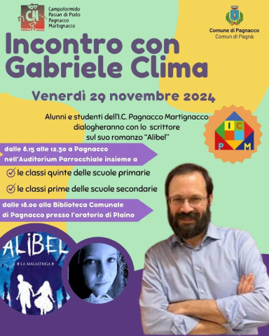 Dialogando con l'autore Gabriele Clima - Venerdì 29 novembre dalle 18:00 